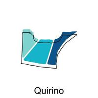Map of Quirino modern design, Philippines map illustration vector Design Template