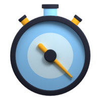 3d stopwatch icon. 3d render timer icon. 3d rendering cartoon style stopwatch icon. 3d rendering illustration png