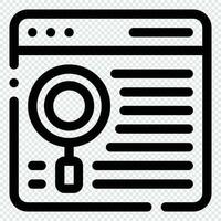 Search Icon. Digital marketing concept. Outline icon vector