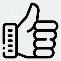 Likes Icon. Digital marketing concept. Outline icon vector