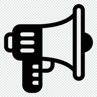 Megaphone Icon. Digital marketing concept. Outline icon vector