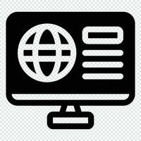 Globe Icon. Digital marketing concept. Outline icon vector