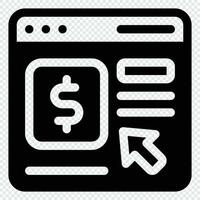 Pay Per Click Icon. Digital marketing concept. Outline icon vector