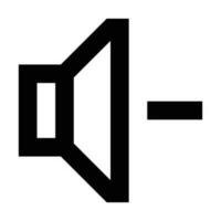 Volume Down icon. Suitable for website UI design vector
