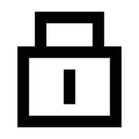 Lock icon. Suitable for website UI design vector