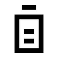 Battery icon. Suitable for website UI design vector