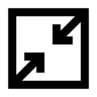 Resize icon. Suitable for website UI design vector