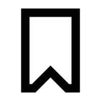 Bookmark icon. Suitable for website UI design vector