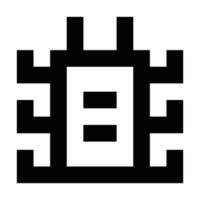 Bug icon. Suitable for website UI design vector