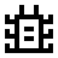 Bug icon. Suitable for website UI design vector