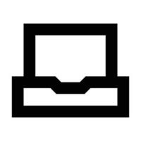 Laptop icon. Suitable for website UI design vector