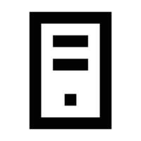 Personal Computer icon. Suitable for website UI design vector