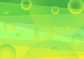 Vibrant green and yellow minimal abstract background vector