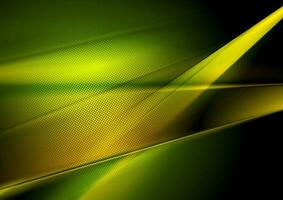 Dark green and yellow abstract shiny background vector