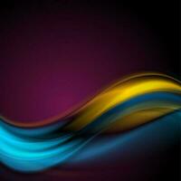 Colorful abstract smooth waves background vector