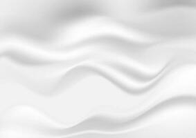 Abstract white gray smooth liquid waves background vector