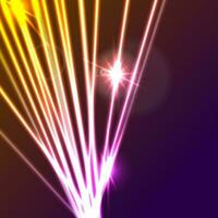 Hi-tech glowing neon laser rays abstract background vector