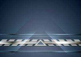 Blue and silver technology abstract background vector