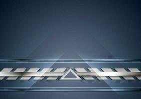 Blue and silver technology abstract background vector