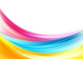 Abstract colorful shiny waves background vector