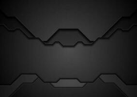 Black technology concept abstract background vector