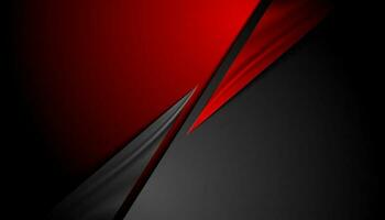 Red black contrast abstract corporate background vector