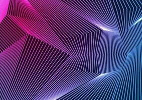 Blue ultraviolet neon curved lines abstract background vector