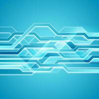 Bright blue abstract hi-tech vector background