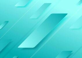 Bright cyan abstract geometric minimalism background vector