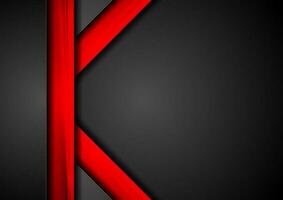 Tech corporate black and red background vector
