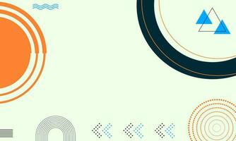 Flat Geometric Background Vector Template
