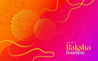 Happy Raksha Bandhan Greeting Background Design Illustration vector