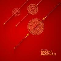 Happy Raksha Bandhan Greeting Background Design Illustration vector