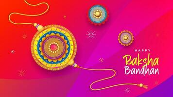 Happy Raksha Bandhan Greeting Background Design Illustration vector