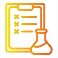 test in flat design style vector