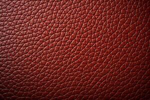 Distinctive leather grain on a smooth, unpretentious backdrop AI Generated photo