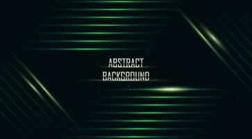 Vector abstract background. Green lazer light, light beam thechnology  banner.