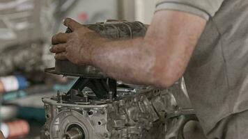 Car Engine Block Repair At Workshop video