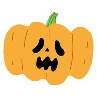 hallween calabaza soltero vector