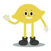 Lemon Character Single illustration vector