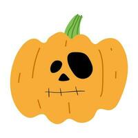 Hallween Pumpkin Single vector