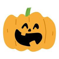 hallween calabaza soltero vector