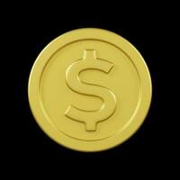 coin single vector 3D