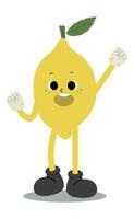 Illustration Lemon Character Single vector