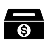 Donate Vector Glyph Icon For Personal And Commercial Use.