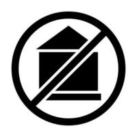 No House Vector Glyph Icon For Personal And Commercial Use.