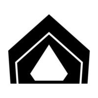 Tent Vector Glyph Icon For Personal And Commercial Use.