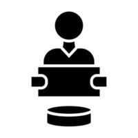 Homeless Vector Glyph Icon For Personal And Commercial Use.