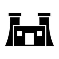 Power Plant Vector Glyph Icon For Personal And Commercial Use.