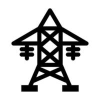 Electric Tower Vector Glyph Icon For Personal And Commercial Use.